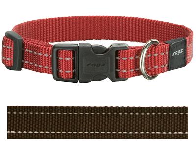 Rogz for Dogs Snake Hondenhalsband Verstelbaar Bruin 40 x 1,6 cm product afbeelding