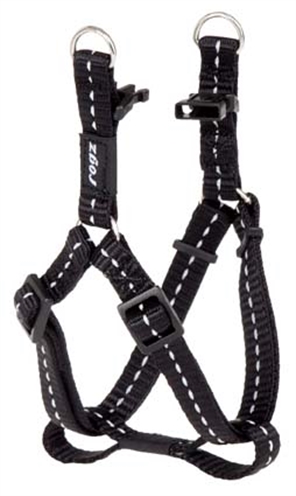 Rogz for Dogs Nitelife Step-in Hondentuig Verstelbaar Zwart 38 x 1,1 cm product afbeelding