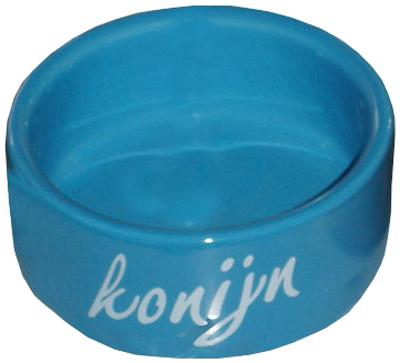 Eetbak steen konijn blauw product afbeelding