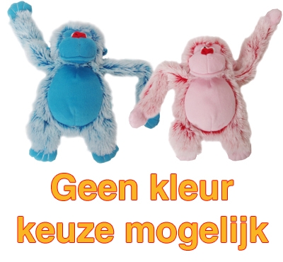 Harige aap roze/blauw product afbeelding