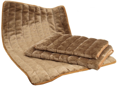 Ligbed pluche bruin product afbeelding