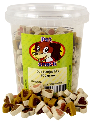 Petsnack Duo Hartjes Mix 500 Gr product afbeelding