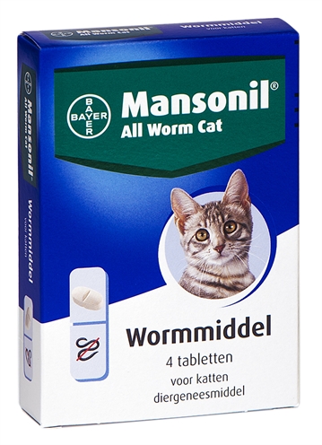 Mansonil kat all worm tabletten product afbeelding