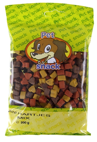 Petsnack Mini Hartjes Mix 14 x 200 Gr