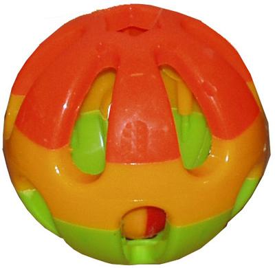 Plastic knaagdierbal+bel product afbeelding