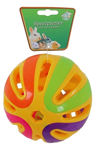 Plastic knaagdierbal+ 2 bellen product afbeelding