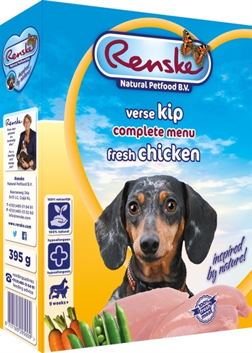 Renske Vers Vlees Kip 10x395Gr Grootverpakking product afbeelding