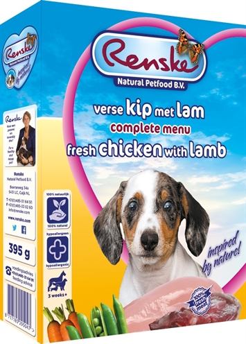 Renske Vers Vlees Puppy 10x395Gr Grootverpakking product afbeelding