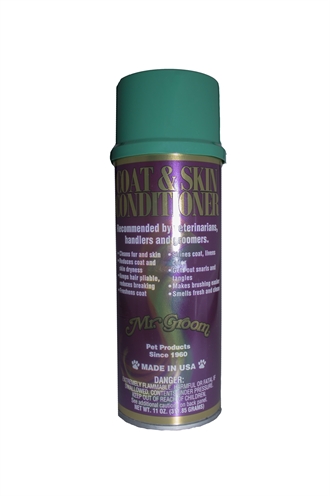 Mr groom coat en skin conditioner en glansspray product afbeelding