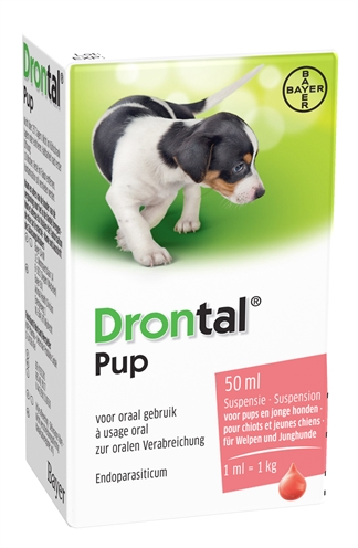 Bayer drontal ontworming pup product afbeelding