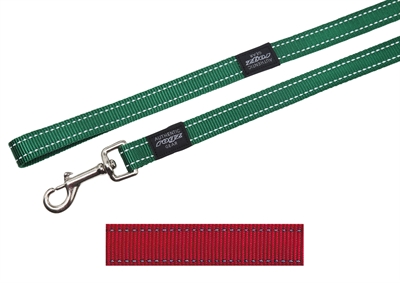 Rogz for dogs fanbelt long lijn rood product afbeelding