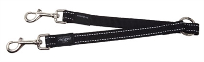 Rogz for Dogs Fanbelt Hondenriem Splitter Zwart 33 x 2 cm product afbeelding