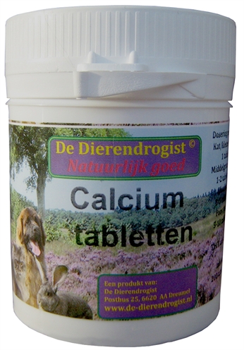 Dierendrogist calcium tabletten product afbeelding