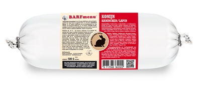 Barfmenu Konijn 500 Gr product afbeelding