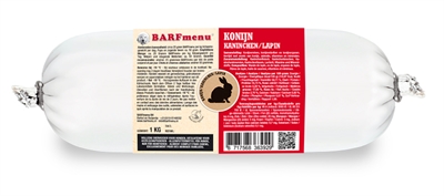 Barfmenu Konijn 10x1000 Gr product afbeelding