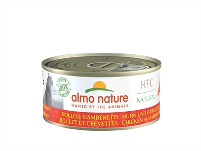 Almo Nature Cat Kip/garnaal 24x70 Gr