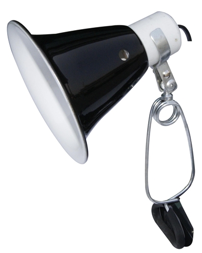 Komodo black dome clamp lamp fixture product afbeelding