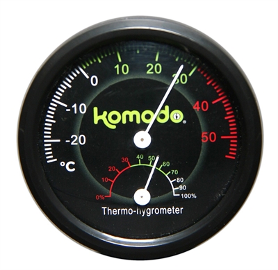 Komodo thermometer/hygrometer analoog product afbeelding
