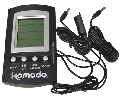 Komodo thermometer/hygrometer digitaal product afbeelding