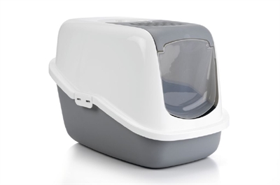 Savic kattenbak nestor grijs/wit product afbeelding