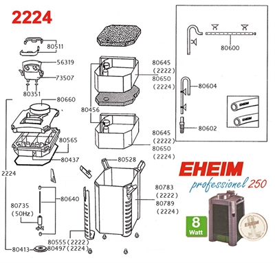 Eheim pomprad voor 2222/2224/2322/2324 product afbeelding
