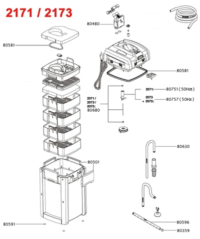 Eheim pomprad voor 2071/2171 product afbeelding
