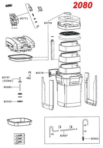 Eheim slangadapter - voor 2080/2180