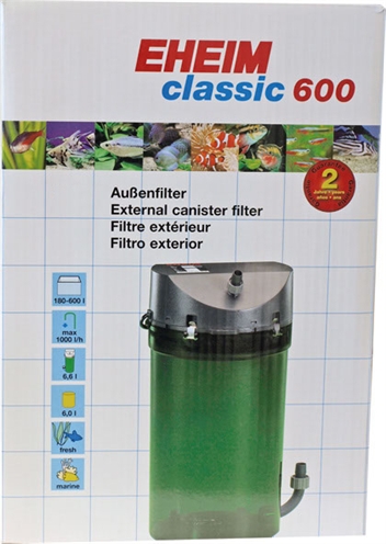 Eheim classic 600 buitenfilter zonder filtermassa product afbeelding