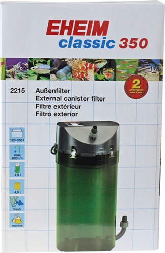 Eheim classic 350 buitenfilter met filtermassa product afbeelding