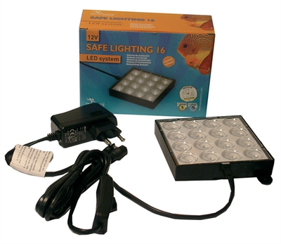 Adm 16 leds aquarium verlichting zwart product afbeelding