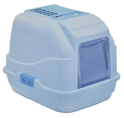 Imac kattenbak easy cat blauw / wit product afbeelding