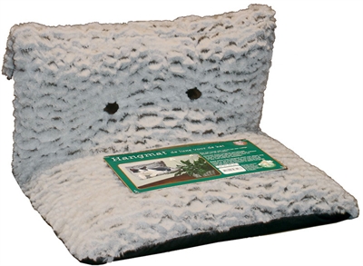 Hangmat de luxe wit/bruin met sierknopen product afbeelding