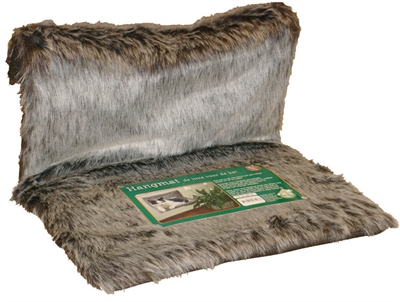 Hangmat de luxe langharig zilver/bruin product afbeelding
