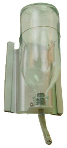 Drinkfles glas met houder en u profiel product afbeelding