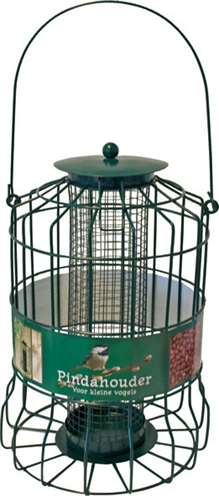 Metalen pindahouder voor kleine vogels groen product afbeelding