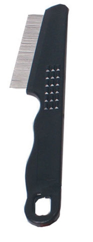 Vlooienkam Mini Plastic Handgreep Zwart 16x3x1 Cm product afbeelding