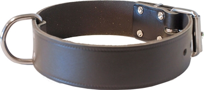 Halsband breed enkel donkerbruin product afbeelding