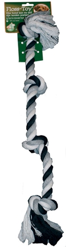 Flosstoy 4knoop zwart/wit product afbeelding