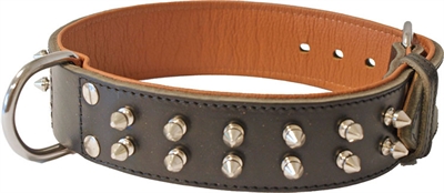 Halsband piramide luxe donkerbruin product afbeelding