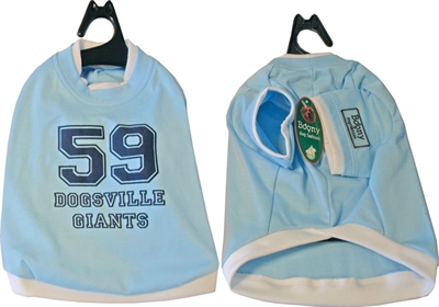 Boony honden tshirt dogsville giants blauw