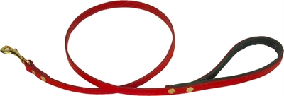 Lijn met karabijnhaak messing gr/rood product afbeelding