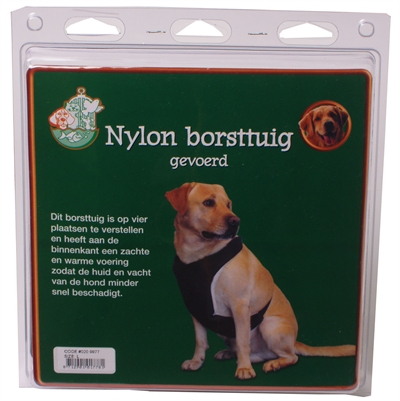 Nylon verstelbaar borsttuig gevoerd product afbeelding