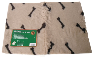 Vetbed met bot motief beige product afbeelding
