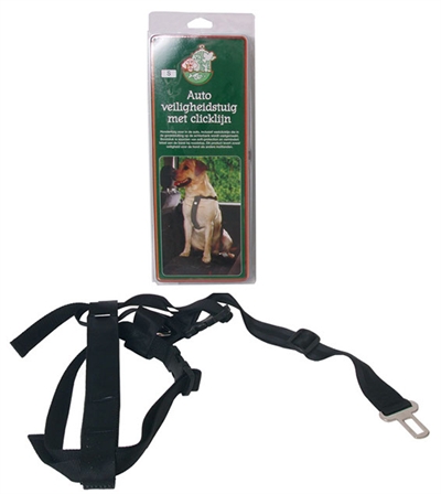 Nylon tuig met gordelsluiting zwart product afbeelding