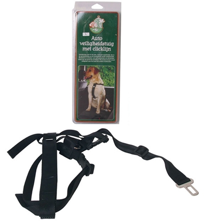 Nylon tuig met gordelsluiting zwart product afbeelding