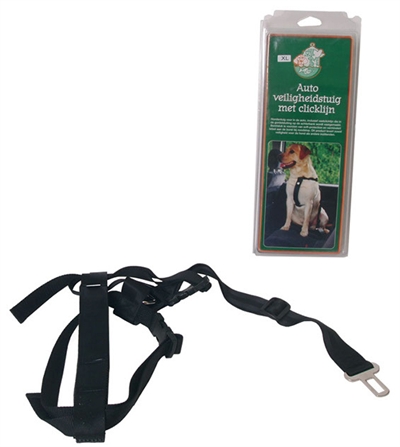 Nylon tuig met gordelsluiting zwart product afbeelding