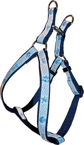 Nylon instapborsttuig verstelbaar delftsblauw product afbeelding