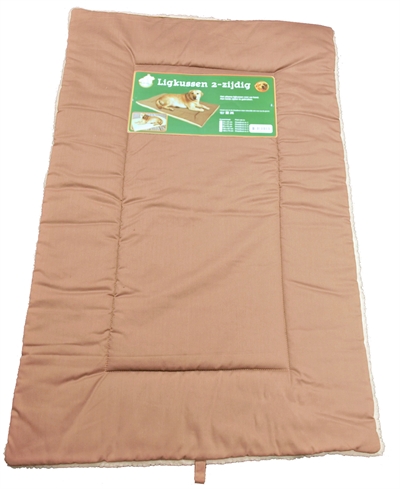 Ligbed 2zijdig bruin/wit product afbeelding