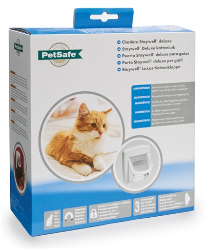 Petsafe kattenluik tot 7 kg magnetisch slot wit product afbeelding