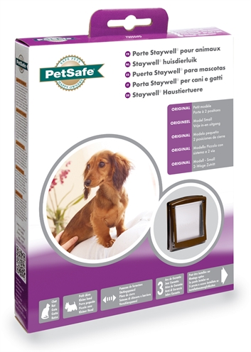 Petsafe kattenluik small bruin/transparant product afbeelding
